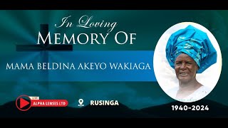 MAMA BELDINA AKEYO WAKIAGA FINAL SEND OFF [upl. by Ainigriv]