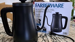 ELECTRIC GOOSENECK KETTLE 1 LITER  UNBOXING AND REVIEW [upl. by Alexei]