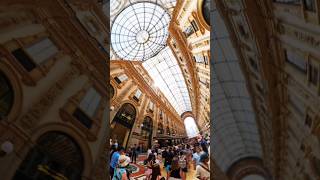 At beautiful Galleria Vittorio Emanuele II in Milano ❤️ vacation holiday italy galleria [upl. by Duarte675]