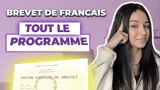 BREVET de FRANÇAIS 2024  TOUT le programme en 30 minutes [upl. by Aicilana324]