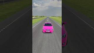 Colourful Cars vs Hydraulic Crush  BeamNGDrive shorts beamng [upl. by Aeslehc]