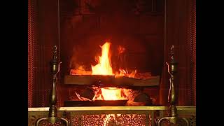 Johnny Mathis  Silent Night Holy Night Fireplace Video  Christmas Songs [upl. by Enahs]