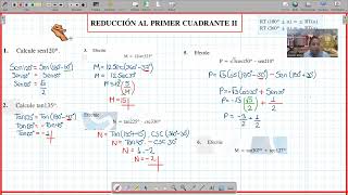 2° I  REDUCCIÓN AL PRIMER CUADRANTE II [upl. by Hew]