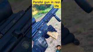 Parafal gun in real life airsoft guntest shorts [upl. by Nalor]