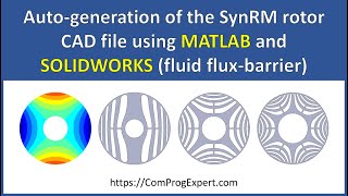 Autogeneration of the synchronous reluctance machine rotor CAD file using MATLAB and SOLIDWORKS [upl. by Enilekcaj]