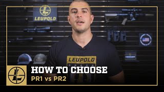 PR1 v PR2 Reticle Breakdown  How to Choose a Tactical Scope [upl. by Kutzer500]