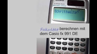 Fakultät berechnen mit dem Casio 990 fx Taschenrechner [upl. by Murtagh]