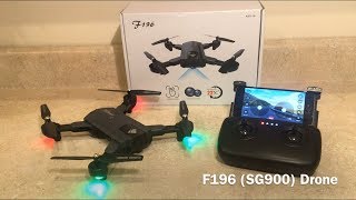 F196 SG900 Drone Review GearBest [upl. by Atinob]