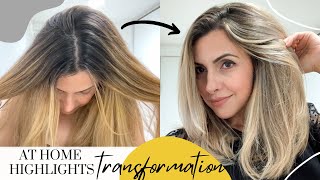 Highlighting HAIR TRANSFORMATION AT HOME Tutorial [upl. by Aset304]