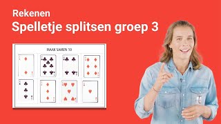 Rekenen groep 3 splitsen maak samen 10 [upl. by Kast]