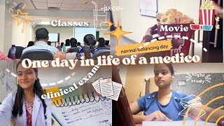 One normal Balancing day in MEDICAL college  Regular classes  Clinical exam  Movie  ❤️ [upl. by Yellehs25]