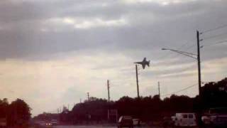 FA18 Super Hornet very LOW Fly by Lighting [upl. by Namreh]