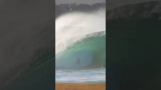 SUPER WIDE BARREL AT NEWPORT WEDGE 💥 The Wesley King Archive bodyboarding [upl. by Ynaffat]