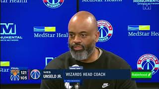 WES UNSELD JR PostGame Interview  New York Knicks vs Washington Wizards [upl. by Forest]