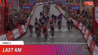 Ultimo kilómetro  Last Km  Stage 2  La Vuelta Femenina 24 by Carrefoures [upl. by Atiuqel]