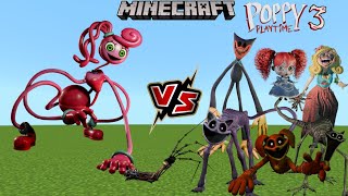 Mommy Long Legs vs Poppy Playtime Chapter 3 in Minecraft [upl. by Reviel]