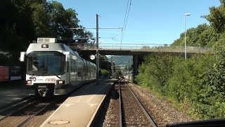 Führerstandsmitfahrt Schöftland  Aarau  Wynental und Suhrentalbahn S14 2013 [upl. by Royal]