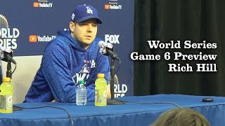 Rich Hill Talks About The Excitement Of Game 6  Los Angeles Times [upl. by Elleniad]