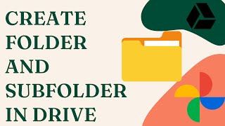 Creating folders and subfolders in Google Drive  Create a New folder and subfolder [upl. by Dorris]