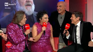 ntervista a Gianni Morandi e Ricchi e Poveri 3ª serata  Radio2 a Sanremo [upl. by Sheppard659]