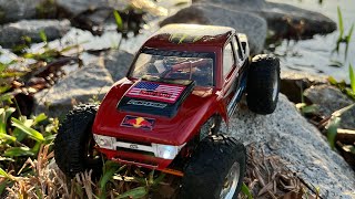 Best Axial Scx24 with proline Cliffhanger body shell solo crawling 4x4 offroad RC Crawler Extreme [upl. by Scarface549]