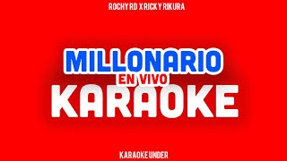 ROCHY RD FT RICKY RIKURA  Millonario EN VIVO KARAOKE [upl. by Enylekcaj]