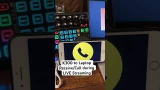 K300 sound card to laptop  ReceiveCall during LIVE Streaming k300 soundcard fblive [upl. by Wetzel]