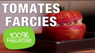 100 recettes  Tomates farcies légères [upl. by Ackerley]