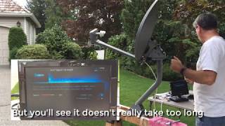 DirecTV Slimline Dish Setup [upl. by Ibbison]