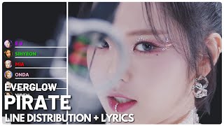 EVERGLOW  Pirate  Line Distribution  Lyrics Color Coded [upl. by Sirred]