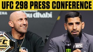 UFC 298 PreFight Press Conference  ESPN MMA [upl. by Delahk]