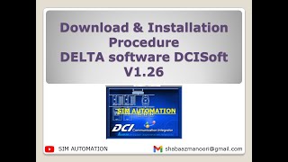 Download amp Installation Procedure DELTA software DCISoft V1 26 by Tutorialsimautomation [upl. by Susann]