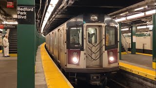 IND Concourse Line B D Trains with R110A R142A and TGC2 Yard Move Action  Bedford Park Blvd [upl. by Nodroj371]