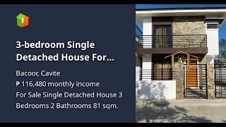 3bedroom Single Detached House For Sale in Bacoor Cavite [upl. by Lasala831]