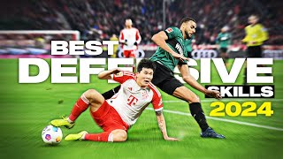 Epic Football Defensive Skills amp Tackles 2024  HD [upl. by Reine]