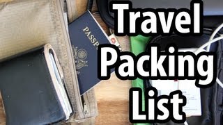 Travel Packing List  Do You Carry These Things [upl. by Nehgem]