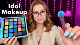 ASMR Doing Your Makeup Youre a KPop IDOL 📷 Layered Sounds Personal Attention For SLEEP 😴 [upl. by Anthe]