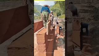 How village people make mud houses attractive and durable। shorts experiment [upl. by Nesral221]