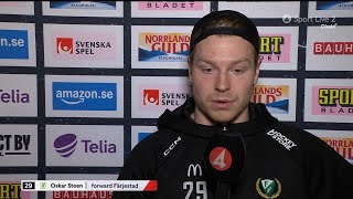 Oskar Steen inför matchen  Intervju  Timrå IK  Färjestad BK  20241029 [upl. by Savinirs608]