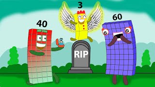 Numberblocks 40 Propose to Numberblocks 60  Fanmade coloring story [upl. by Anoniw]