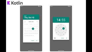 Kotlin Jetpack Compose DatePicker  TimePicker [upl. by Mayce]