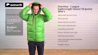 Norrøna Lyngen Lightweight Down750 Jacket Mens  Outnorth Demo [upl. by Urata]