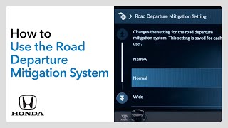 How to Use the Road Departure Mitigation System RDM [upl. by Myrtie]