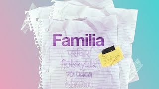 Familia Week 1 In Gods Family We Support and Pray For Each Other [upl. by Zoe]