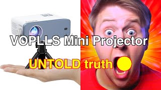 Mini projector voplls 1080p full hd supported video projector review [upl. by Zoltai]