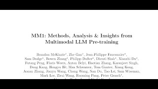 MM1 Methods Analysis amp Insights from Multimodal LLM Pretraining [upl. by Nael]