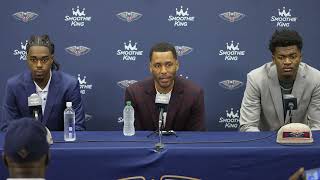 Yves Missi amp Antonio Reeves Introductory Press Conference  New Orleans Pelicans [upl. by Ahsats111]