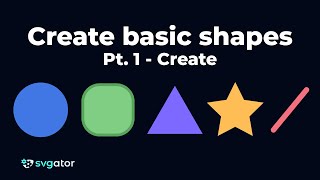 Creating Basic Shapes 1  SVGator [upl. by Attolrahc]