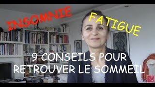 9 ASTUCES contre lINSOMNIE et pour retrouver le sommeil [upl. by Mayne]