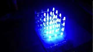 4x4x4 LED cube [upl. by Aiki949]